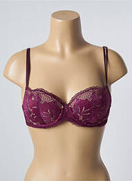 Sutien efect material satinat top sutien modelat violet IMPLICITE femme