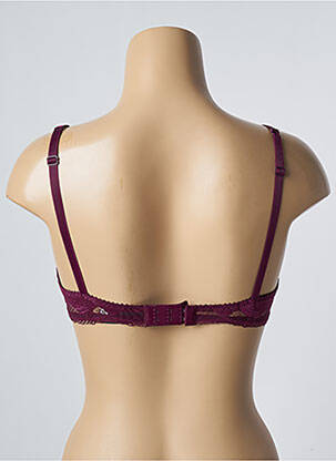 Sutien efect material satinat top sutien modelat violet IMPLICITE femeie