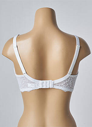 Sutien efect material satinat top sutien modelat alb SIMONE PERELE femeie