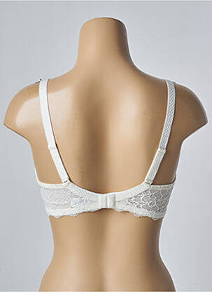 Sutien efect material satinat top sutien modelat alb SIMONE PERELE femeie