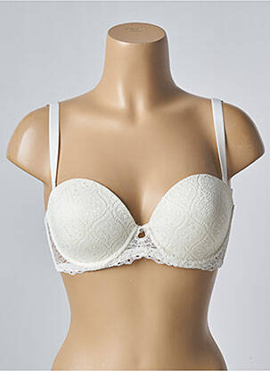 Sutien efect material satinat top sutien modelat bej IMPLICITE femeie