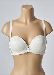 Sutien efect material satinat top sutien modelat bej IMPLICITE femme