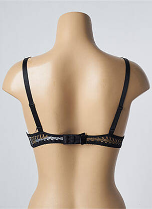 Sutien efect material satinat top sutien push-up negru PASSIONATA femeie