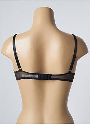 Sutien efect material satinat top sutien push-up negru PASSIONATA femeie