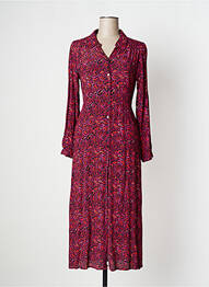 Rochie lungă mâneci lungi mâneci lungi violet AN' GE femme
