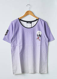 Tricou elasticitate mâneci scurte violet 12IA homme