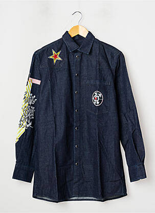 Cămașă cu mâneci lungi albastru 12IA bărbat