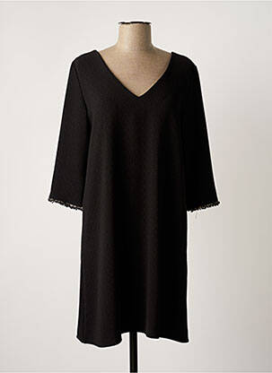 Rochie scurtă mâneci 3/4 mâneci 3/4 negru VINTAGE LOVE femeie