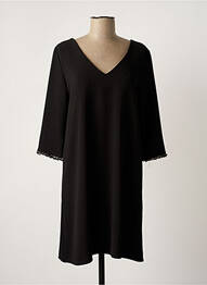 Rochie scurtă mâneci 3/4 mâneci 3/4 negru VINTAGE LOVE femeie