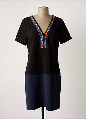 Rochie scurtă negru FILLE A SUIVRE femeie