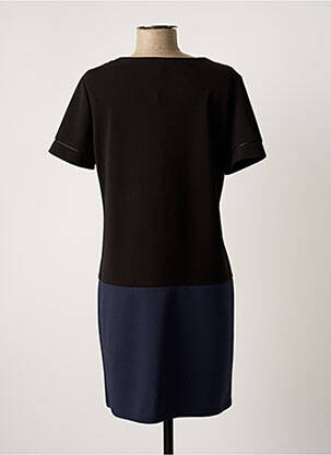 Rochie scurtă mâneci scurte mâneci scurte negru FILLE A SUIVRE femeie