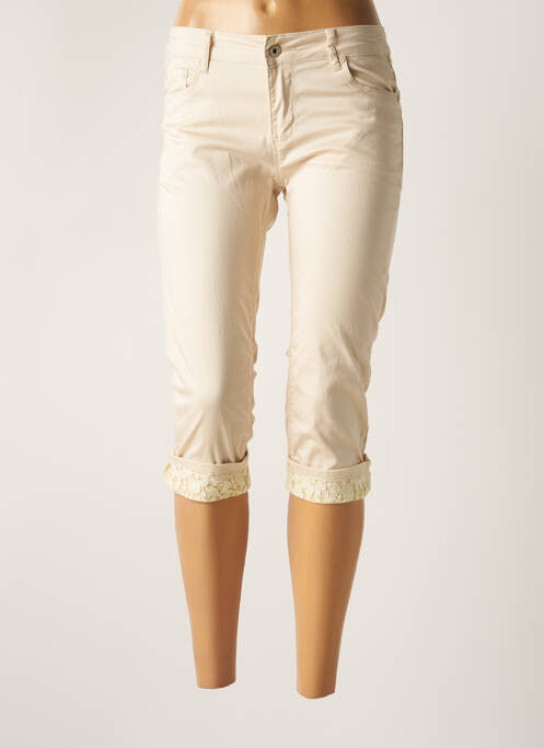 Pantalon trei sferturi bej ONADO femeie