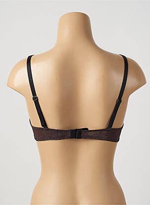 Sutien efect material satinat top sutien modelat maro ANTIGEL femeie