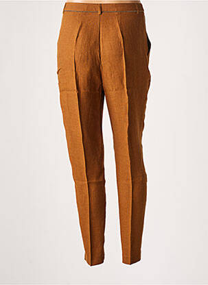 Pantalon slim talie înaltă talie înaltă maro I.CODE (By IKKS) femeie