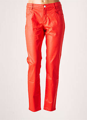 Pantalon slim portocaliu ONE STEP femeie