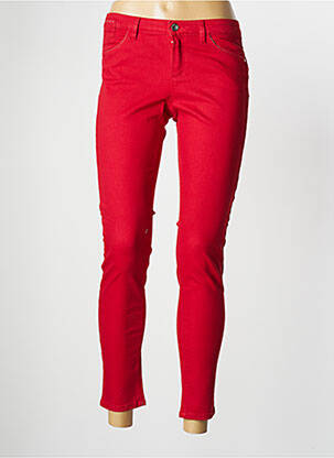 Pantalon 7/8 elasticitate talie joasă roșu ONE STEP femeie