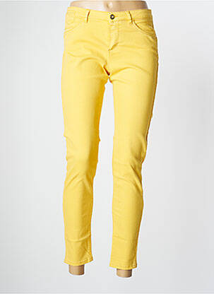 Pantalon 7/8 elasticitate talie joasă galben ONE STEP femeie