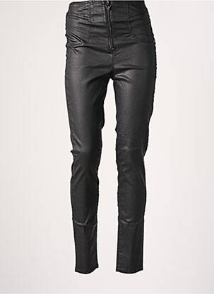 Pantalon slim talie înaltă talie înaltă negru GUESS femeie