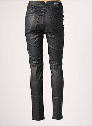 Pantalon slim talie înaltă talie înaltă negru GUESS femeie
