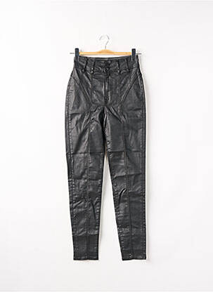 Pantalon slim talie înaltă talie înaltă negru GUESS femeie
