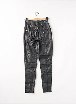 Pantalon slim talie înaltă talie înaltă negru GUESS femeie