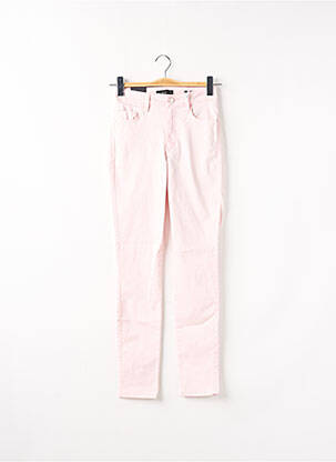 Pantalon slim conic mărime normală roz GUESS femeie