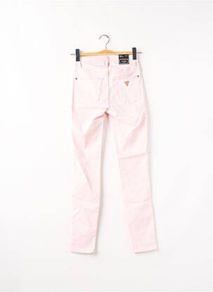 Pantalon slim conic mărime normală roz GUESS femeie