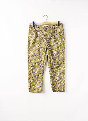 Pantalon trei sferturi verde CAMAIEU femeie