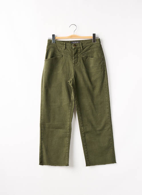 Blugi cu croială dreaptă verde ONE STEP femeie