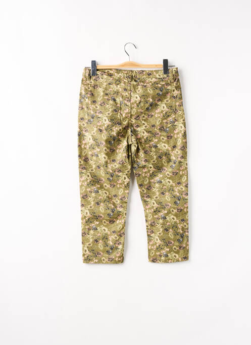 Pantalon trei sferturi verde CAMAIEU femeie