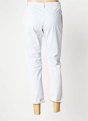 Pantalon chino țesătură poplin mărime normală albastru IKKS femeie