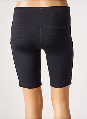 Pantalon de ciclism efect material satinat talie înaltă negru IKKS femeie
