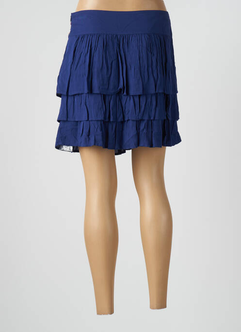 Fustă scurtă buzunare albastru CAMAIEU femme