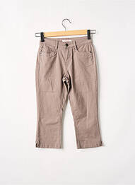 Pantalon trei sferturi buzunare gri CAMAIEU femme