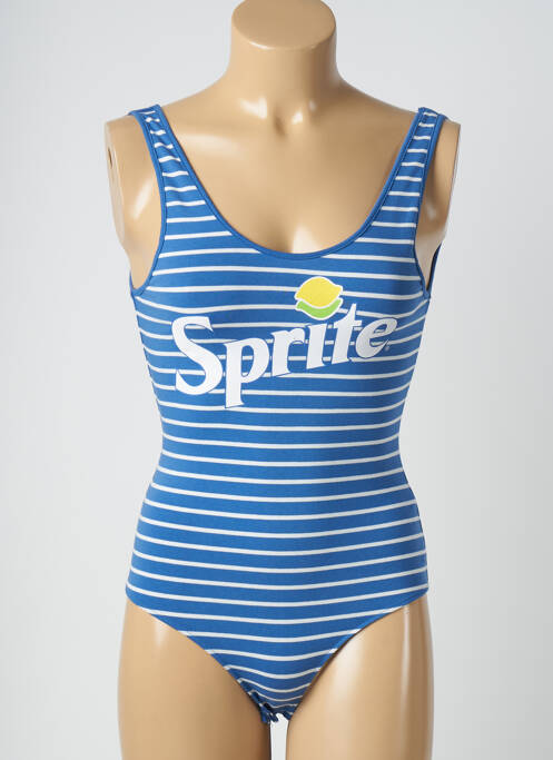 Body serigrafie fără mâneci albastru UNDIZ femme