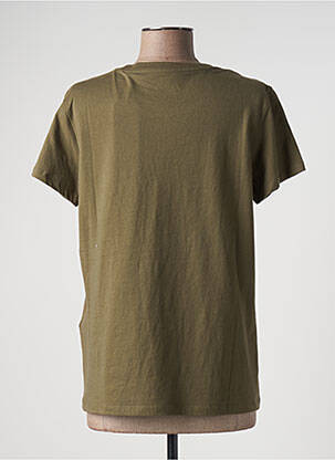 Tricou serigrafie flockată mâneci scurte verde LEVI'S femeie