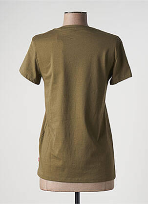 Tricou serigrafie mâneci scurte verde LEVI'S femeie