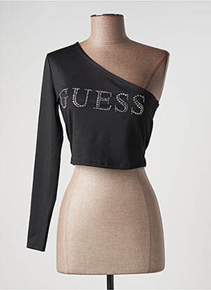 Top negru GUESS femeie