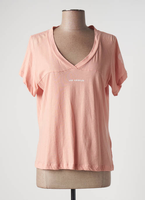 Tricou roz GUESS femeie