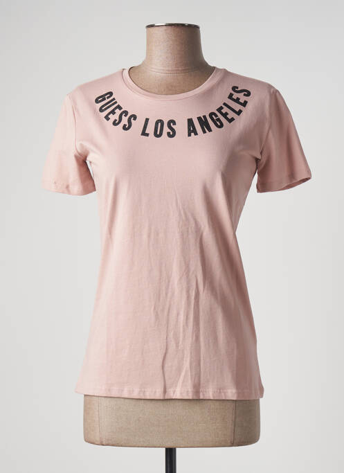Tricou roz GUESS femeie