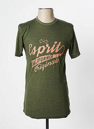 Tricou croială cambrată mâneci scurte verde ESPRIT bărbat