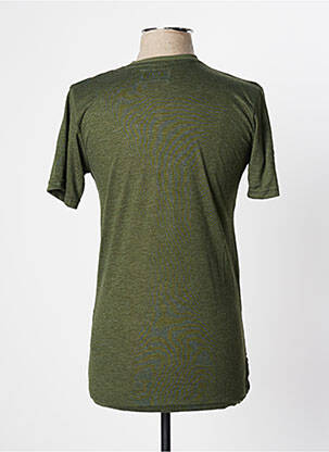 Tricou țesătură melanj mâneci scurte verde ESPRIT bărbat