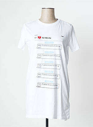 Cămașă de noapte alb UNDIZ femeie