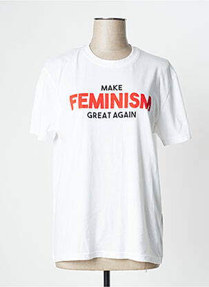 Tricou croială dreaptă mâneci scurte bej UNDIZ femeie