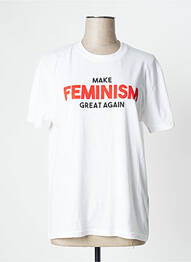 Tricou croială dreaptă mâneci scurte bej UNDIZ femme