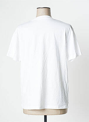 Tricou croială dreaptă mâneci scurte alb UNDIZ femeie