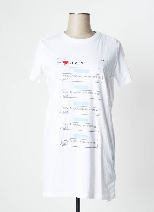 Cămașă de noapte alb UNDIZ femeie