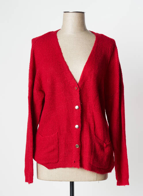 Vestă cu mâneci lungi roșu CAMAIEU femeie