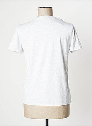 Tricou imprimeu fantezie mâneci scurte gri UNDIZ femeie