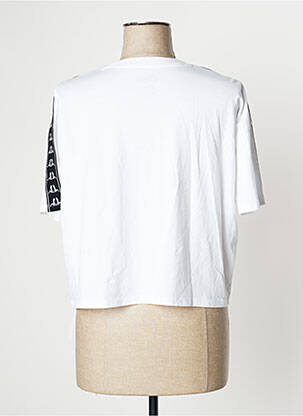 Tricou imprimeu fantezie mâneci scurte alb UNDIZ femeie